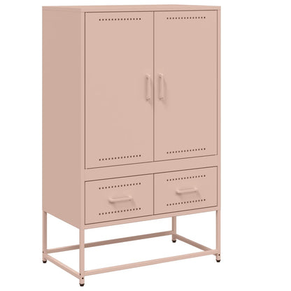 Buffet haut Rose 68x39x111,5 cm Acier laminé à froid