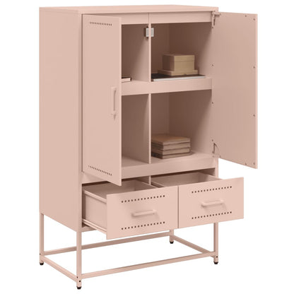 Buffet haut Rose 68x39x111,5 cm Acier laminé à froid