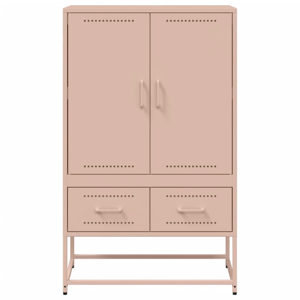 Buffet haut Rose 68x39x111,5 cm Acier laminé à froid