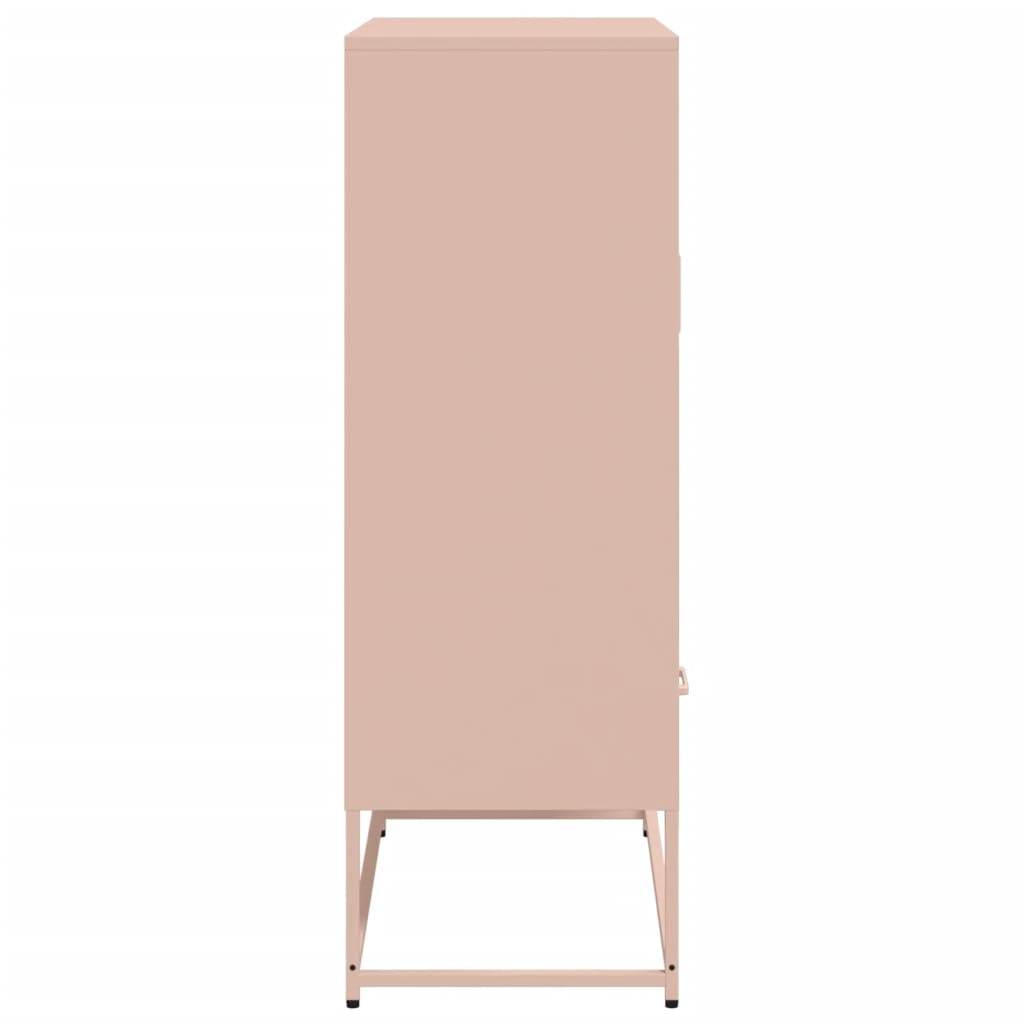 Buffet haut Rose 68x39x111,5 cm Acier laminé à froid