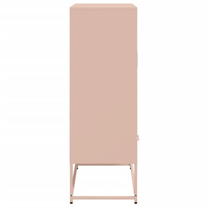 Buffet haut Rose 68x39x111,5 cm Acier laminé à froid