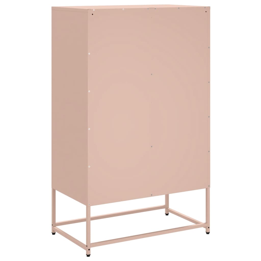 Buffet haut Rose 68x39x111,5 cm Acier laminé à froid