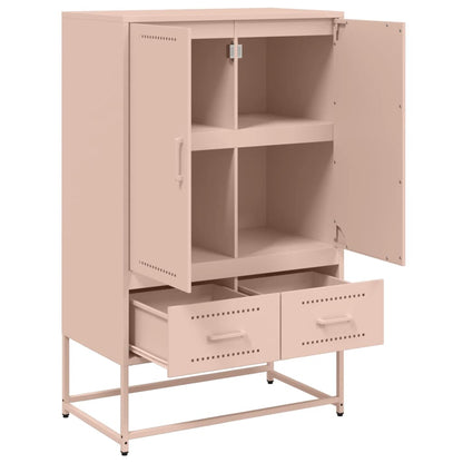 Buffet haut Rose 68x39x111,5 cm Acier laminé à froid