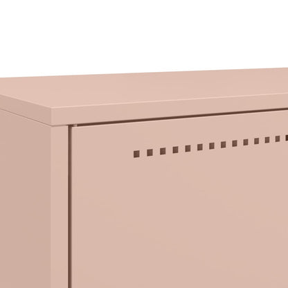 Buffet haut Rose 68x39x111,5 cm Acier laminé à froid