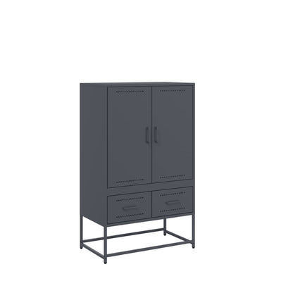 Highboard Anthrazit 68x39x111,5 cm Kaltgewalzter Stahl