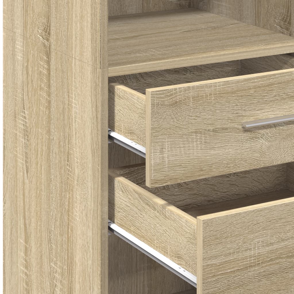 Highboard Sonoma-Eiche 30x42,5x124 cm Holzwerkstoff