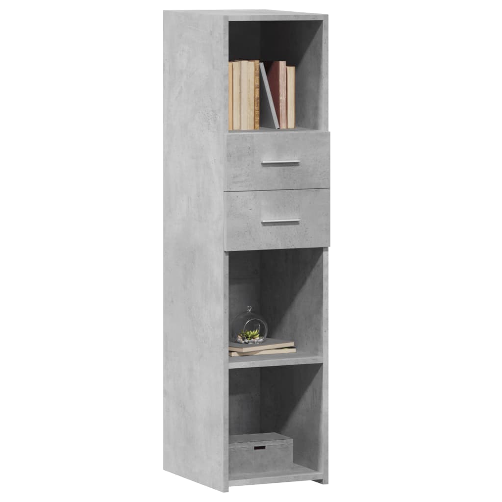 Highboard Betongrau 30x42,5x124 cm Holzwerkstoff