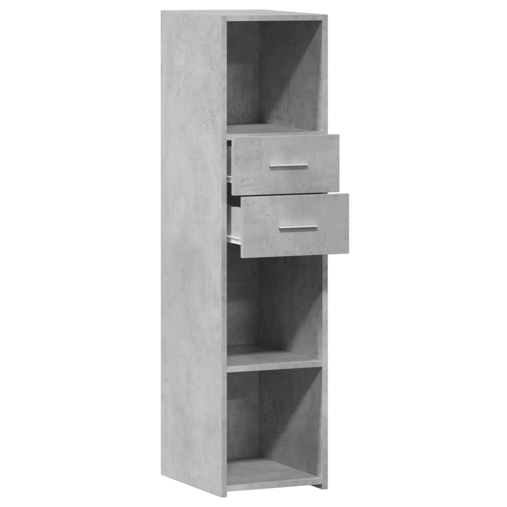 Highboard Betongrau 30x42,5x124 cm Holzwerkstoff