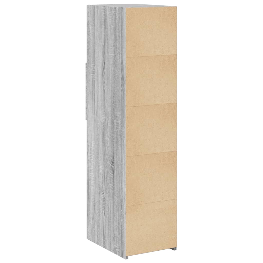 Highboard Grau Sonoma 30x42,5x124 cm Holzwerkstoff