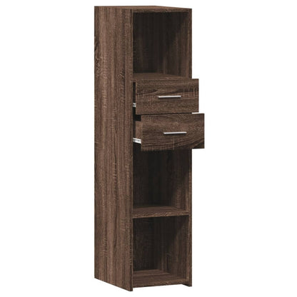 Highboard Braun Eichen-Optik 30x42,5x124 cm Holzwerkstoff