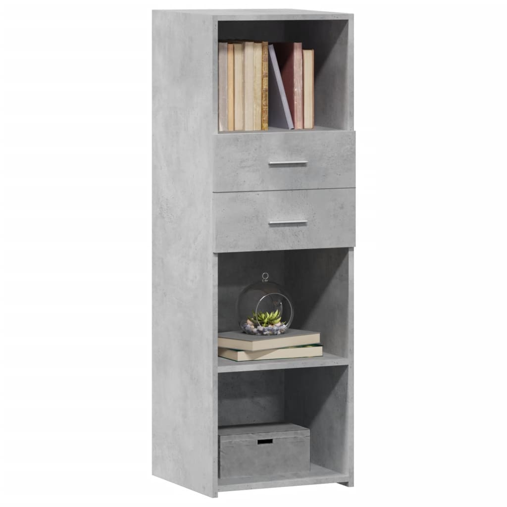 Highboard Betongrau 40x42,5x124 cm Holzwerkstoff