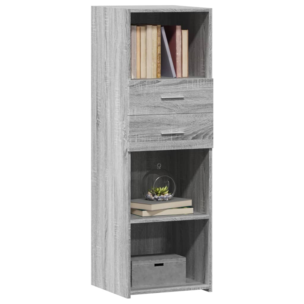 Highboard Grau Sonoma 40x42,5x124 cm Holzwerkstoff