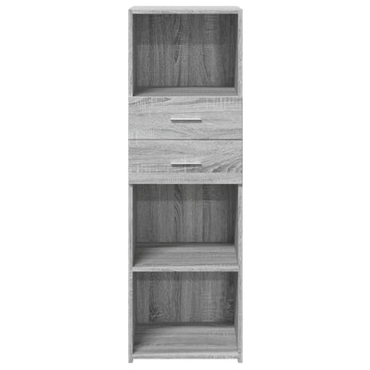 Highboard Grau Sonoma 40x42,5x124 cm Holzwerkstoff