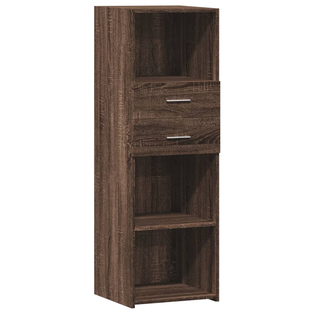 Highboard Braun Eichen-Optik 40x42,5x124 cm Holzwerkstoff