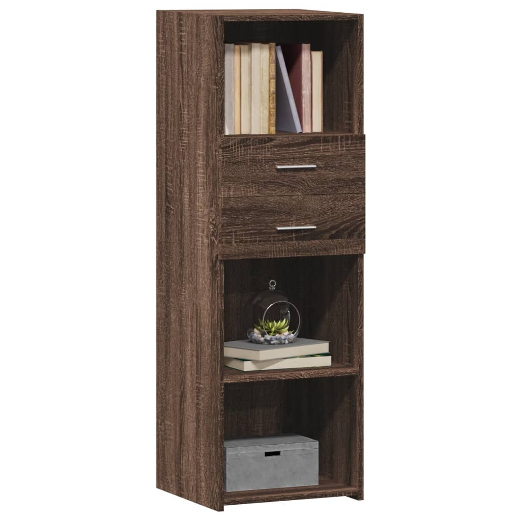 Highboard Braun Eichen-Optik 40x42,5x124 cm Holzwerkstoff