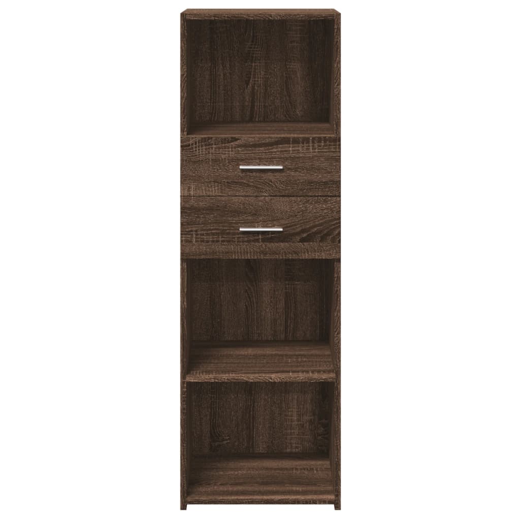 Highboard Braun Eichen-Optik 40x42,5x124 cm Holzwerkstoff