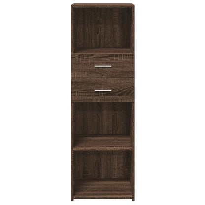 Highboard Braun Eichen-Optik 40x42,5x124 cm Holzwerkstoff