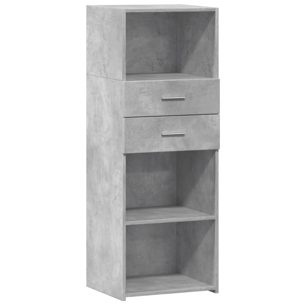 Highboard Betongrau 45x42,5x124 cm Holzwerkstoff