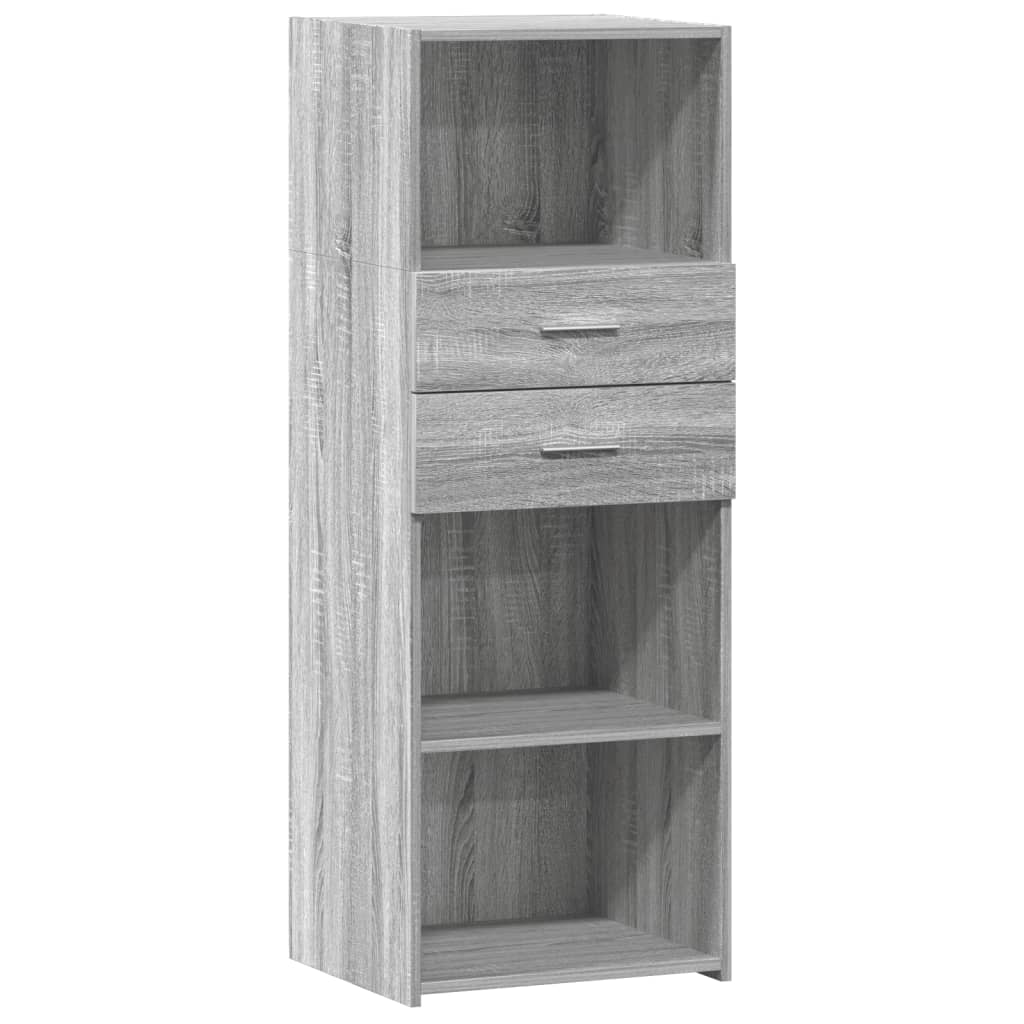 Highboard Grau Sonoma 45x42,5x124 cm Holzwerkstoff