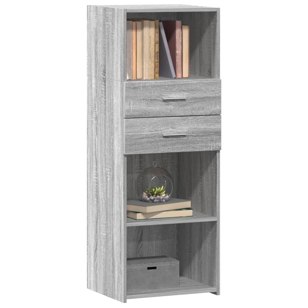 Highboard Grau Sonoma 45x42,5x124 cm Holzwerkstoff