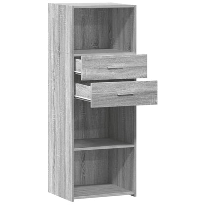 Highboard Grau Sonoma 45x42,5x124 cm Holzwerkstoff