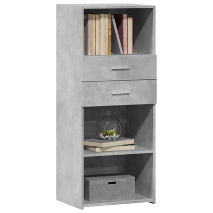 Highboard Betongrau 50x42,5x124 cm Holzwerkstoff