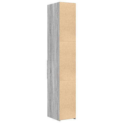 Highboard Grau Sonoma 30x42,5x185 cm Holzwerkstoff