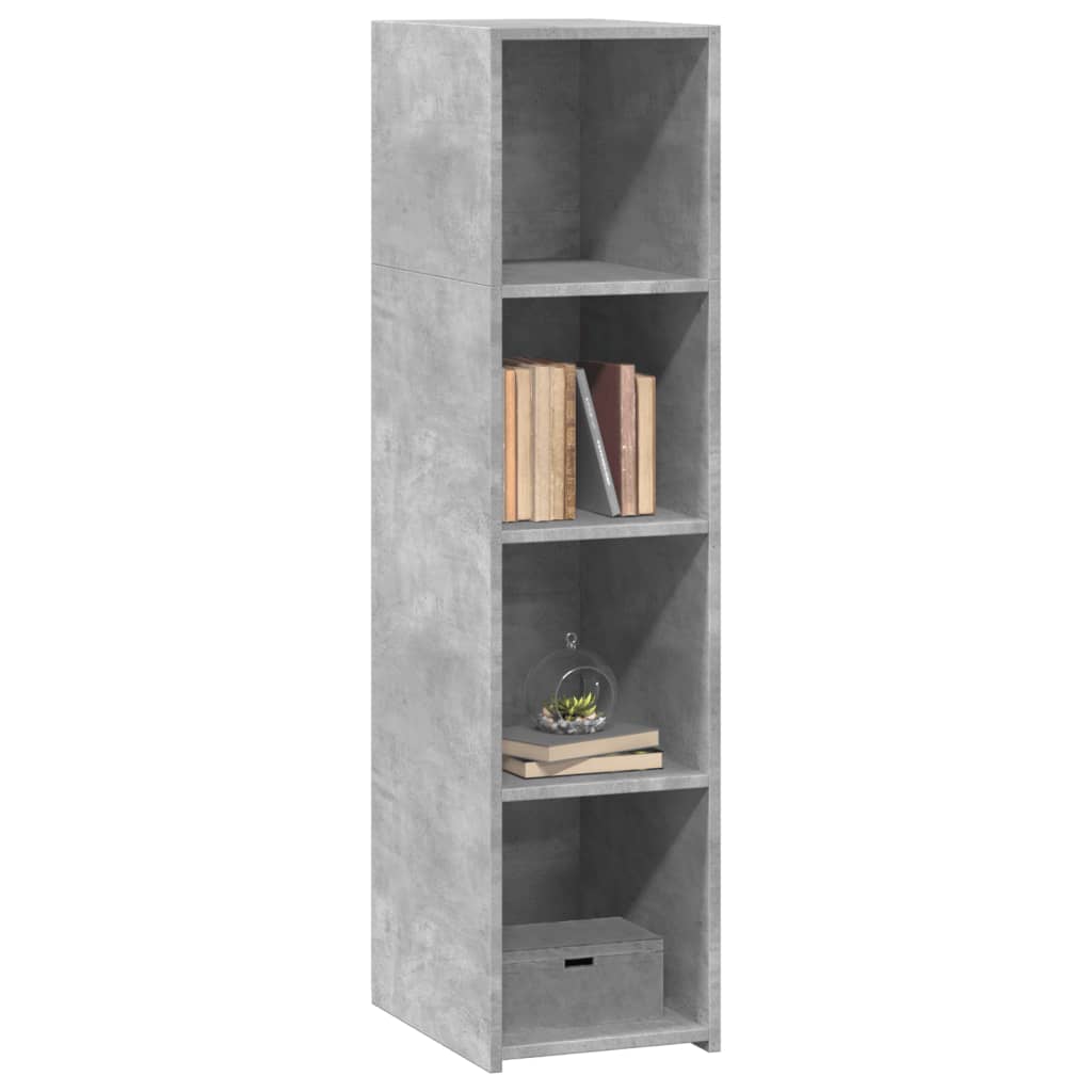 Buffet gris béton 30x41x124 cm en bois