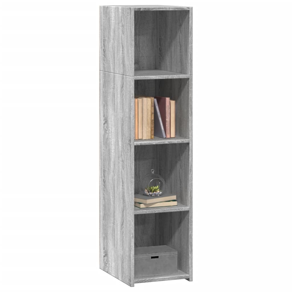 Highboard Grau Sonoma 30x41x124 cm Holzwerkstoff