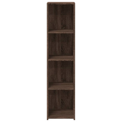 Highboard Braun Eichen-Optik 30x41x124 cm Holzwerkstoff