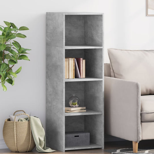 Buffet haut béton gris 40x41x124 cm en bois