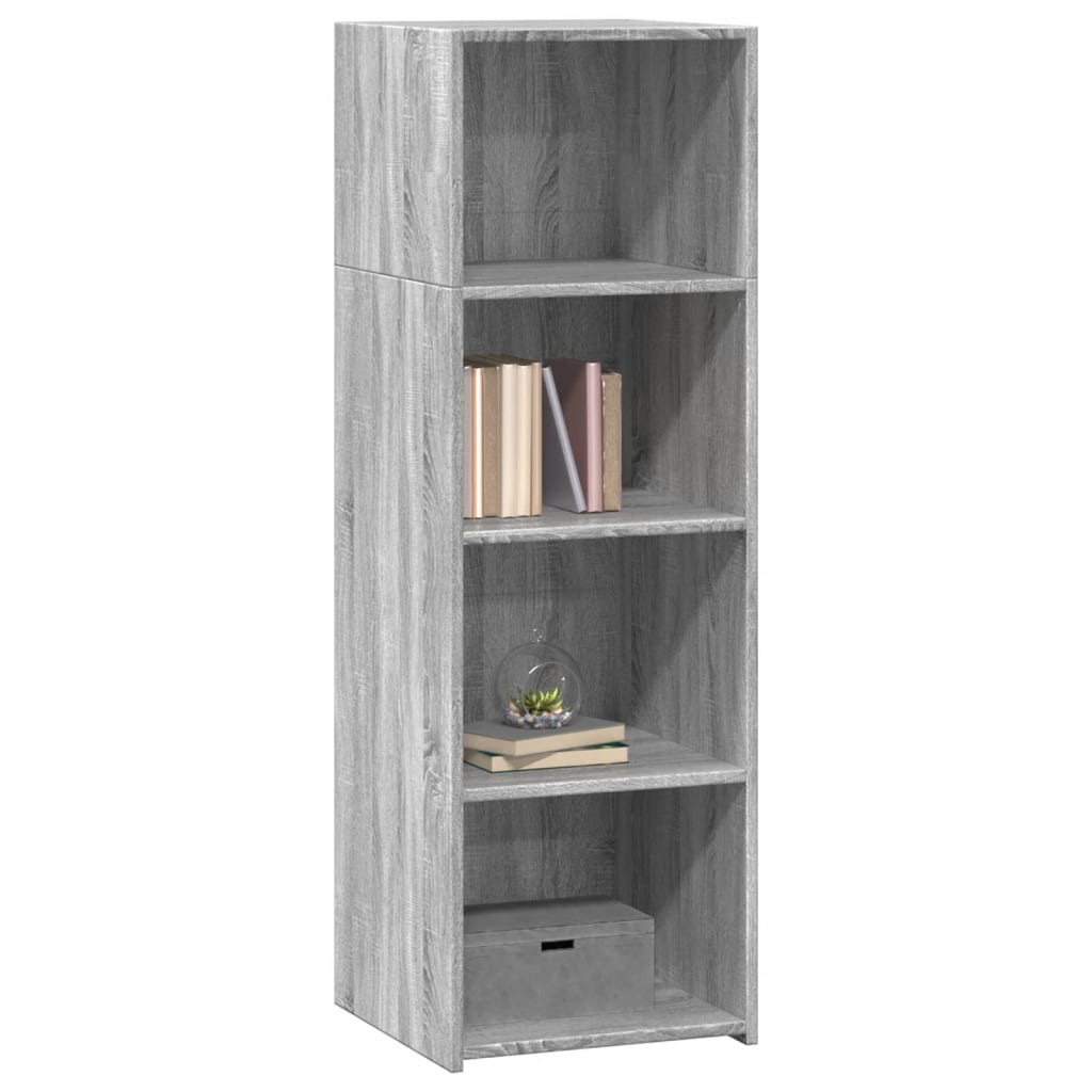 Highboard Grau Sonoma 40x41x124 cm Holzwerkstoff