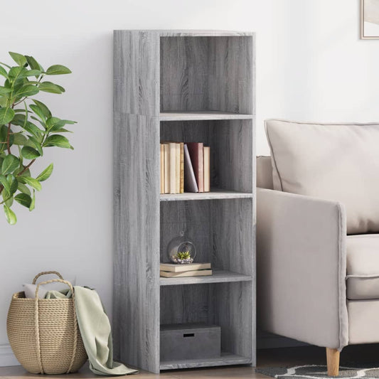 Buffet haut gris Sonoma 40x41x124 cm en bois