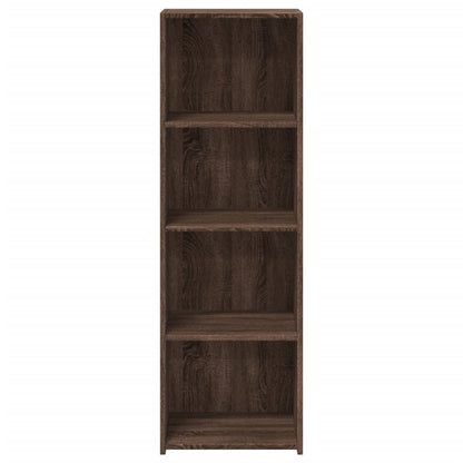 Buffet haut aspect chêne marron 40x41x124 cm matériau bois