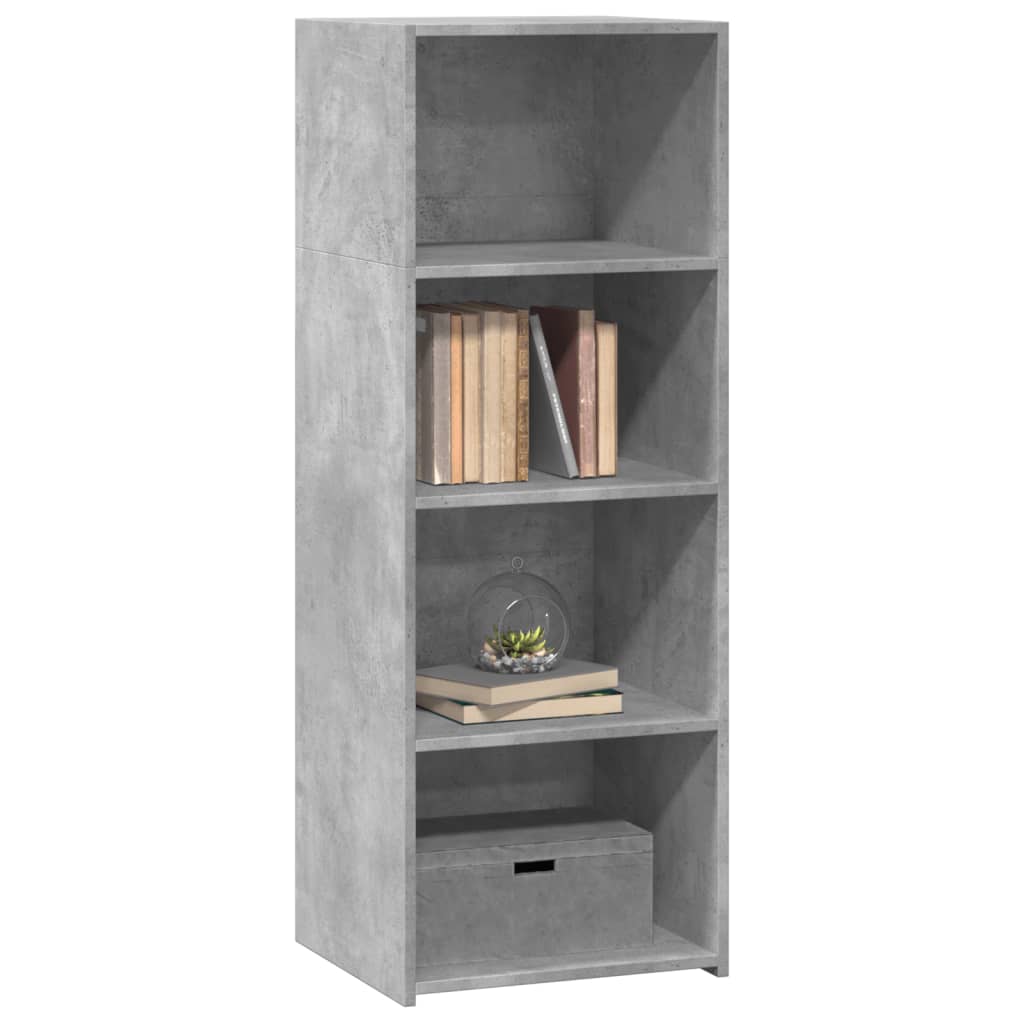 Buffet gris béton 45x41x124 cm en bois