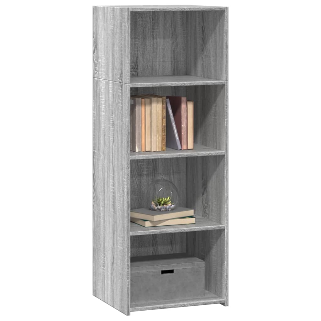 Buffet haut gris Sonoma 45x41x124 cm en bois