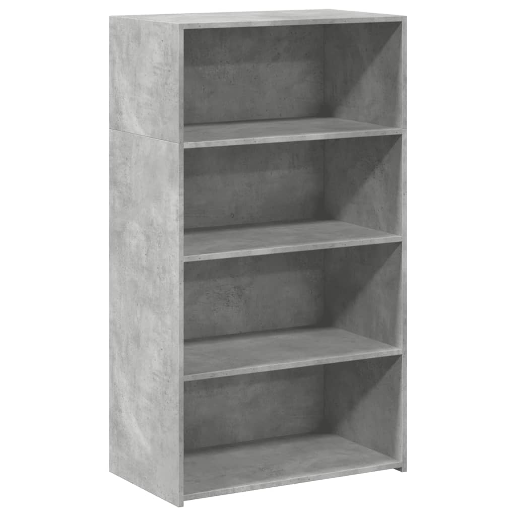 Buffet gris béton 70x41x124 cm en bois