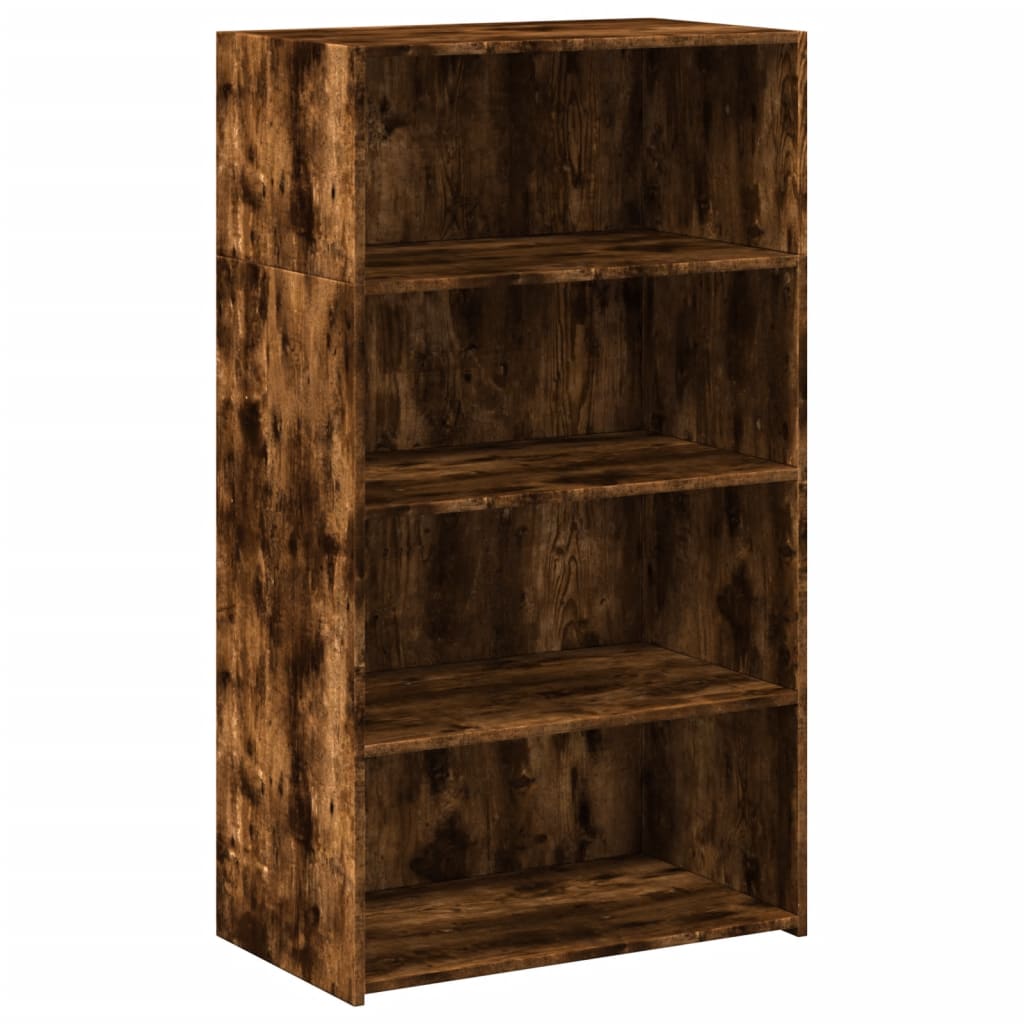 Buffet haut chêne fumé 70x41x124 cm matériau bois