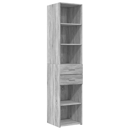 Buffet haut gris Sonoma 40x42,5x185 cm en bois