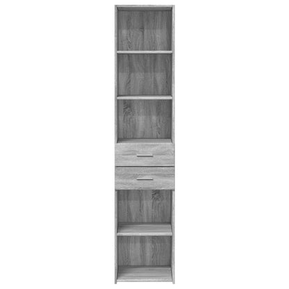 Buffet haut gris Sonoma 40x42,5x185 cm en bois