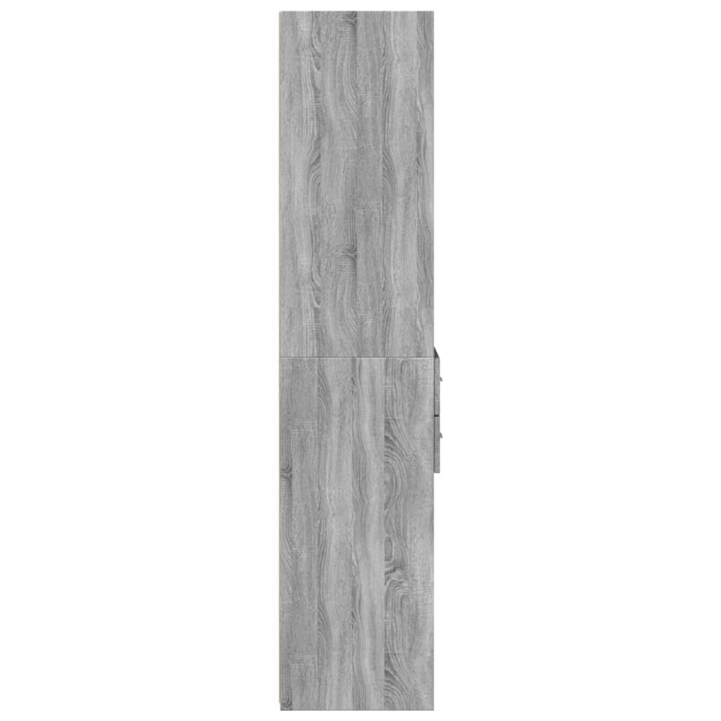 Buffet haut gris Sonoma 40x42,5x185 cm en bois