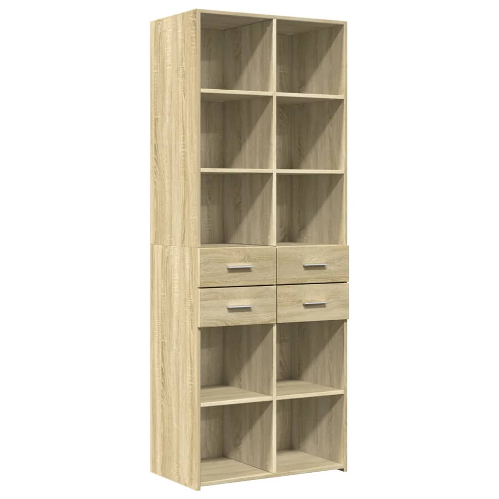 Buffet haut chêne Sonoma 70x42,5x185 cm matériau bois