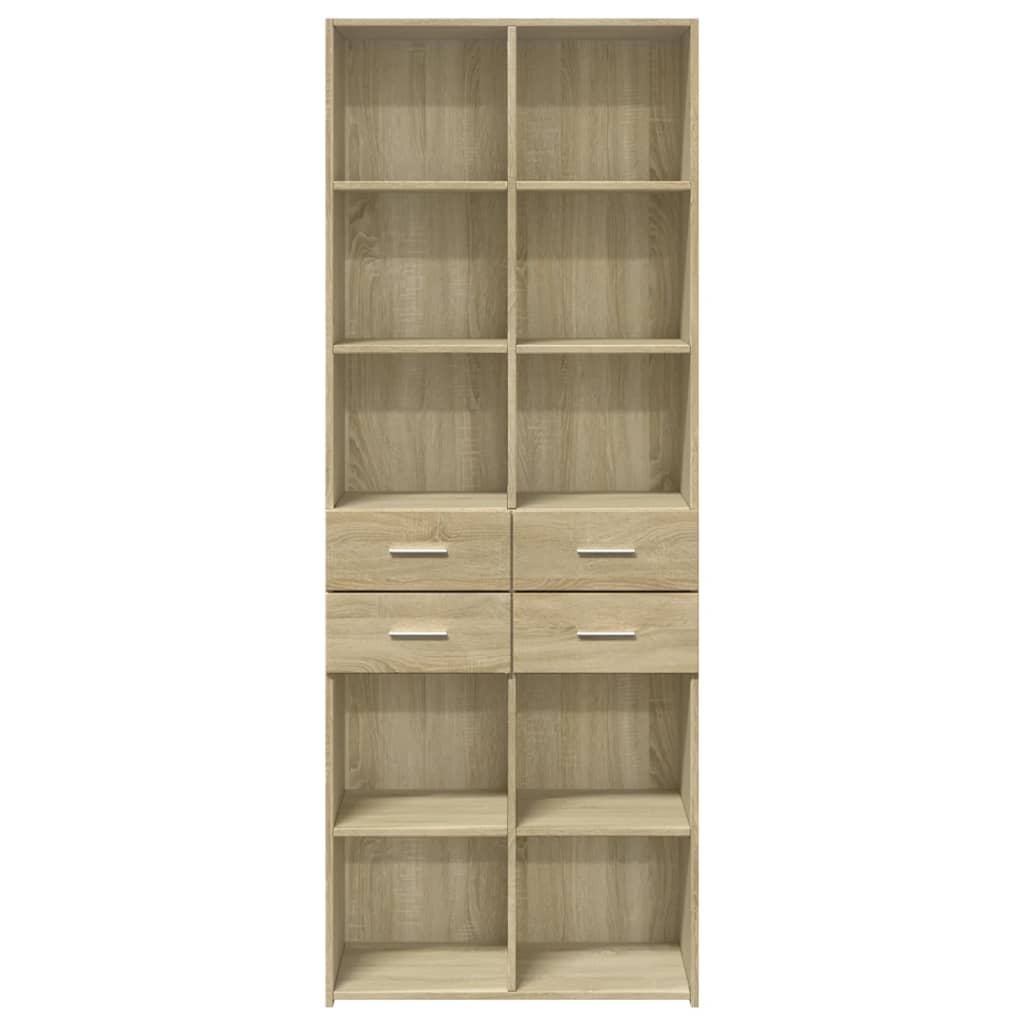 Buffet haut chêne Sonoma 70x42,5x185 cm matériau bois