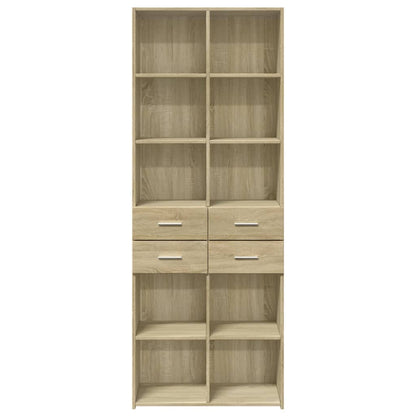 Buffet haut chêne Sonoma 70x42,5x185 cm matériau bois