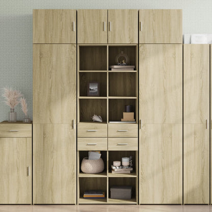 Buffet haut chêne Sonoma 70x42,5x185 cm matériau bois