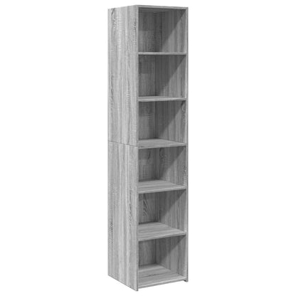 Buffet haut chêne Sonoma gris 40x41x185 cm matériau bois