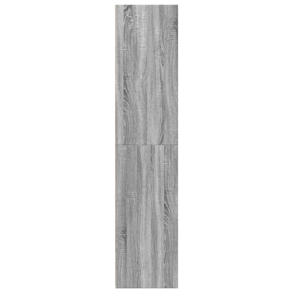 Buffet haut chêne Sonoma gris 40x41x185 cm matériau bois