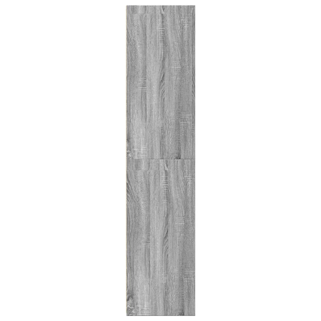 Buffet haut chêne Sonoma gris 45x41x185 cm matériau bois