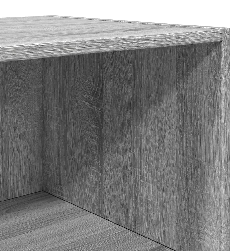 Buffet haut chêne Sonoma gris 45x41x185 cm matériau bois