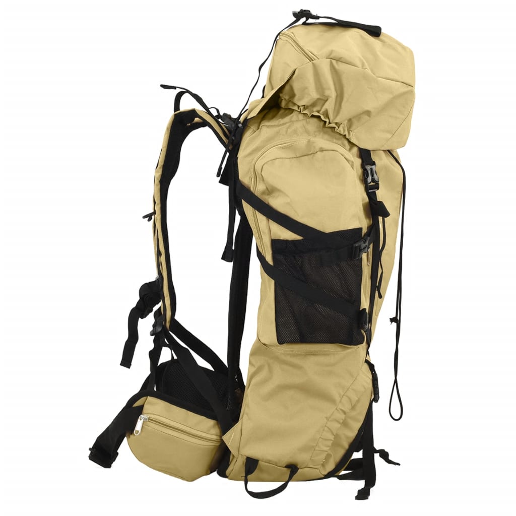 Wanderrucksack Khaki 80 L Oxford-Gewebe